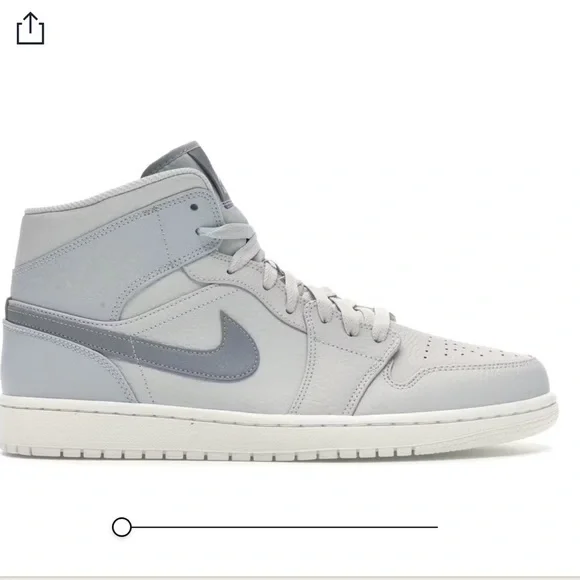 Jordan 1 Mid Light Bone mens size 8.5 womens size 10 - Picture 1 of 5